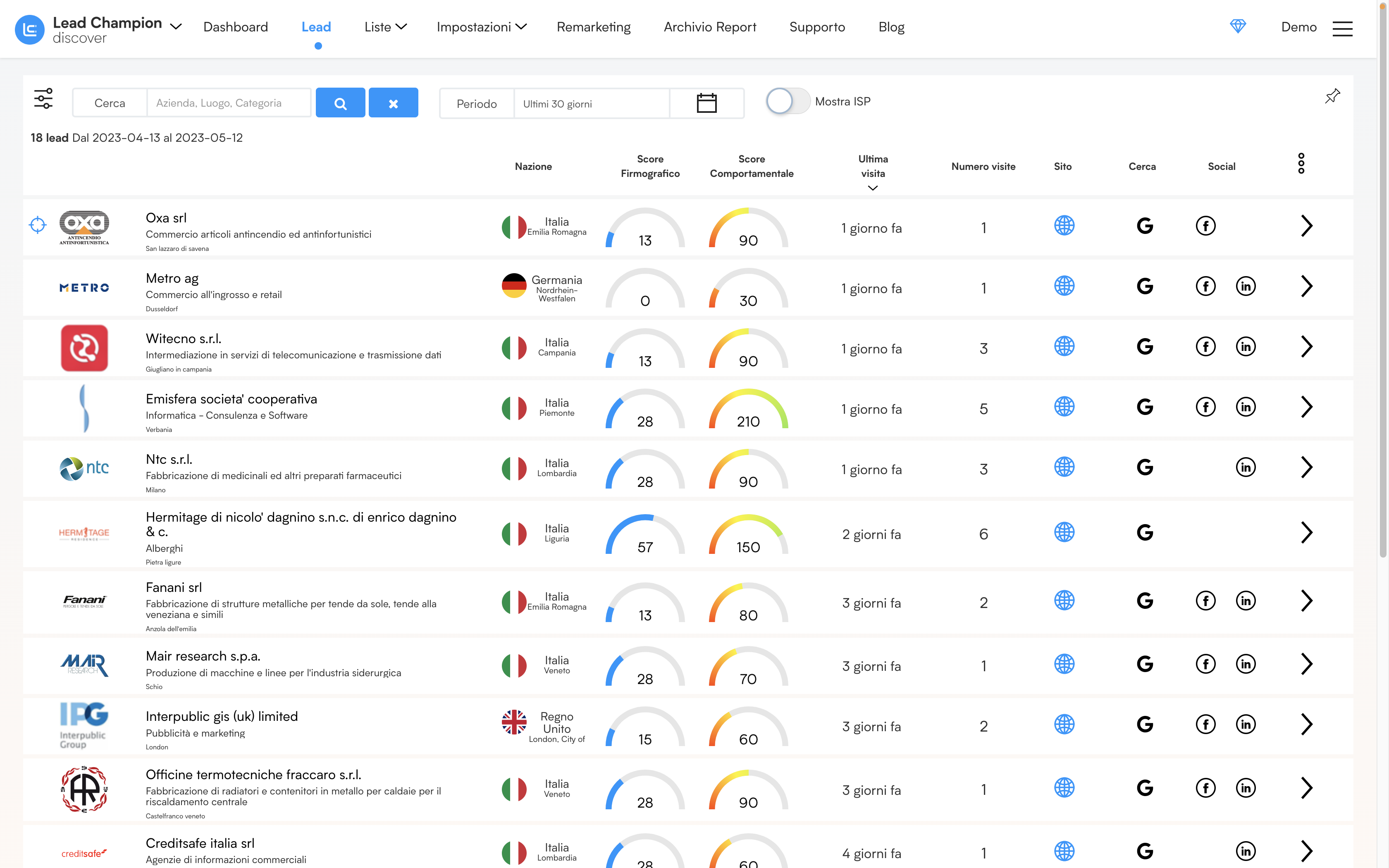 screenshot of Lead Champion